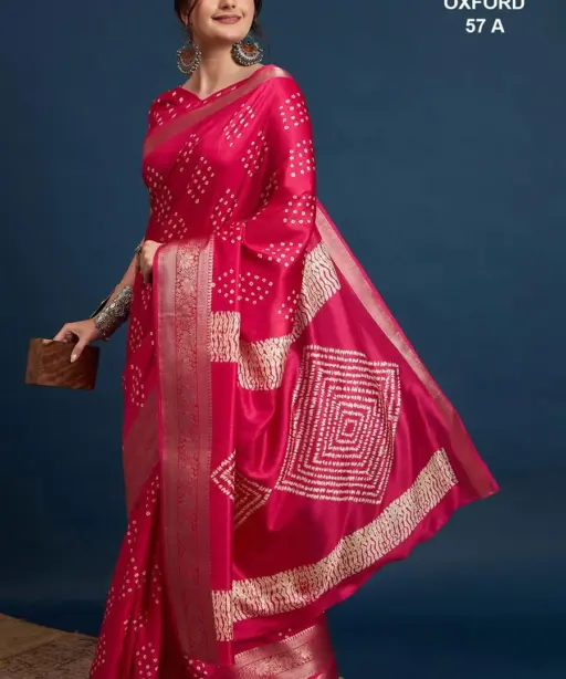 Oxford Vol 57 Silk Blend Printed Designer Fancy Saree