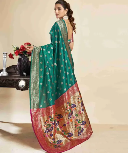 P 205 Silk Woven Work Festival Wear Saree Collection