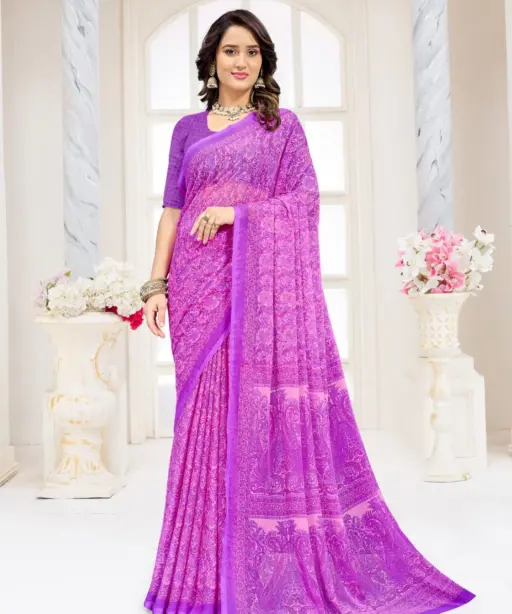 Ruchi Star Chiffon 227 Chiffon Printed Casual Wear Saree Collection