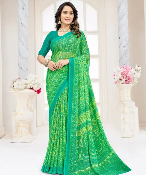 Ruchi Star Chiffon 227 Chiffon Printed Casual Wear Saree Collection