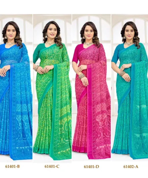 Ruchi Star Chiffon 227 Chiffon Printed Casual Wear Saree Collection