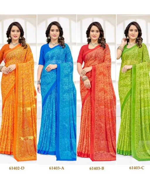 Ruchi Star Chiffon 227 Chiffon Printed Casual Wear Saree Collection