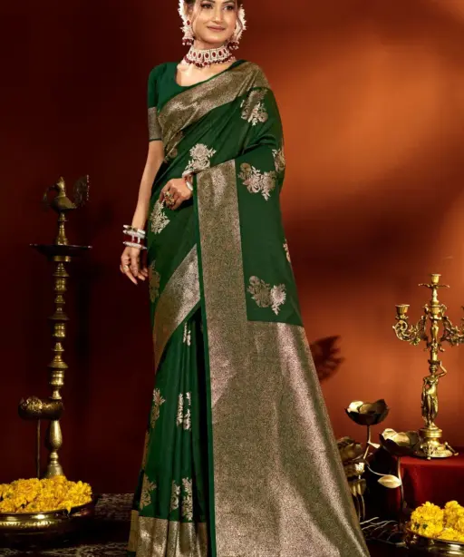 Saroj Arundhati Silk Vol 5 Rich Pallu Festival Wear Stylish Saree