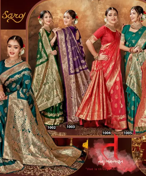 Saroj Arundhati Silk Vol 6 Rich Pallu Festival Wear Stylish Saree