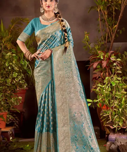 Saroj Monika Satin Vol 2 Zari Weaving Rich Pallu Silk Saree