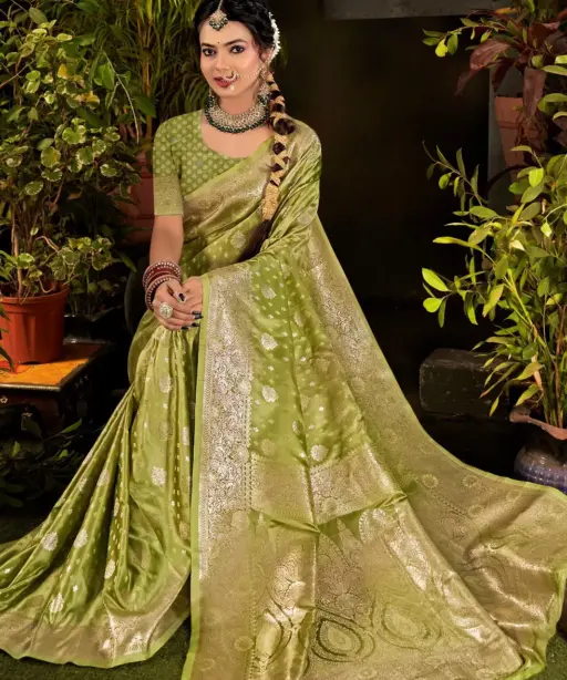 Saroj Monika Satin Vol 3 Zari Weaving Rich Pallu Silk Saree