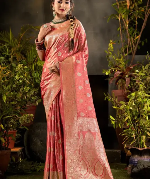 Saroj Monika Satin Vol 3 Zari Weaving Rich Pallu Silk Saree