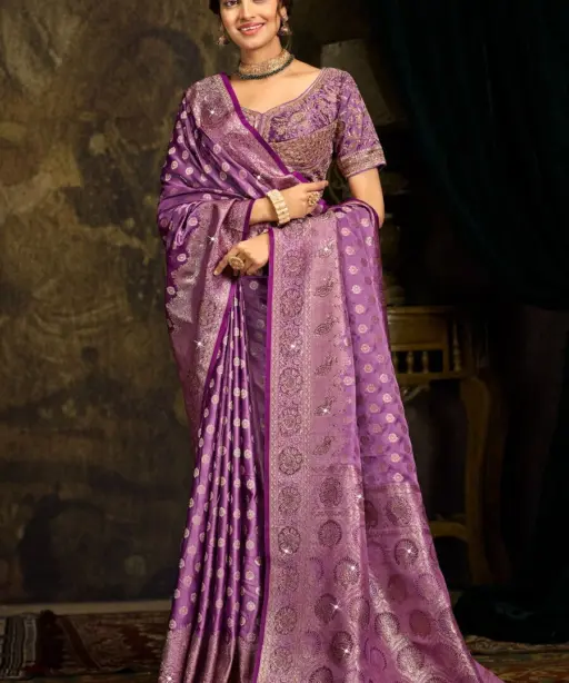 Saroj Noor Satin Saroski Vol 1 Rich Pallu Silk Saree Collection