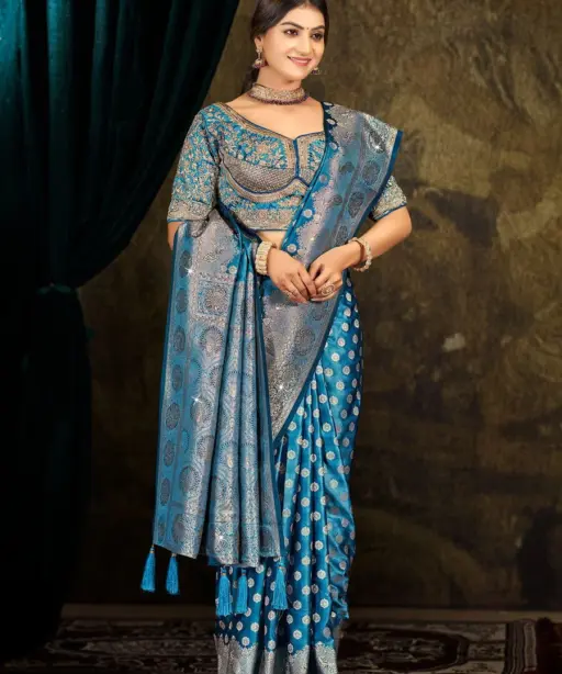 Saroj Noor Satin Saroski Vol 1 Rich Pallu Silk Saree Collection