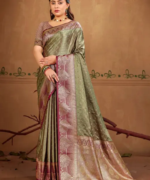 Saroj Vedika Satin Vol 2 Satin Silk Wedding Wear Saree Collection