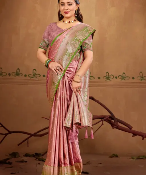 Saroj Vedika Satin Vol 2 Satin Silk Wedding Wear Saree Collection