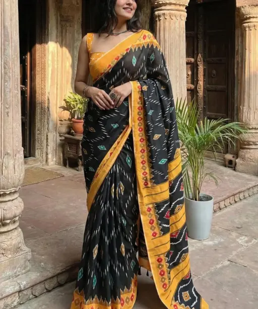 Scdf Bagru K Fancy Cotton Casual Wear Saree Collection