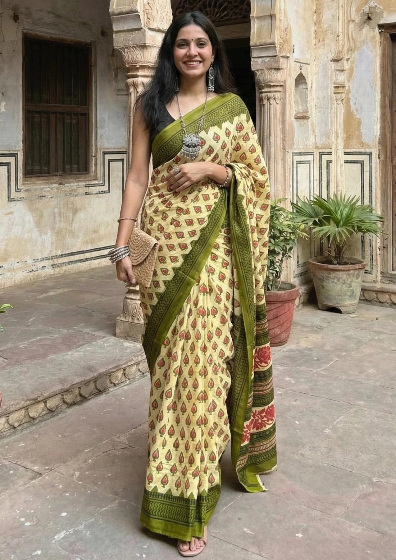 Scdf Bagru K Fancy Cotton Casual Wear Saree Collection