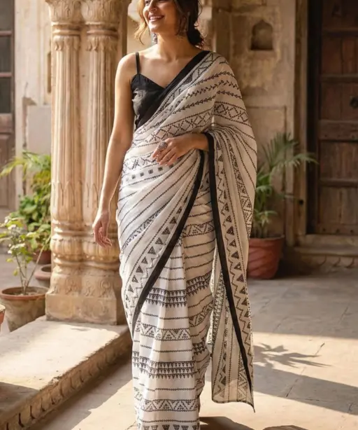Scdf Bagru K Fancy Cotton Casual Wear Saree Collection