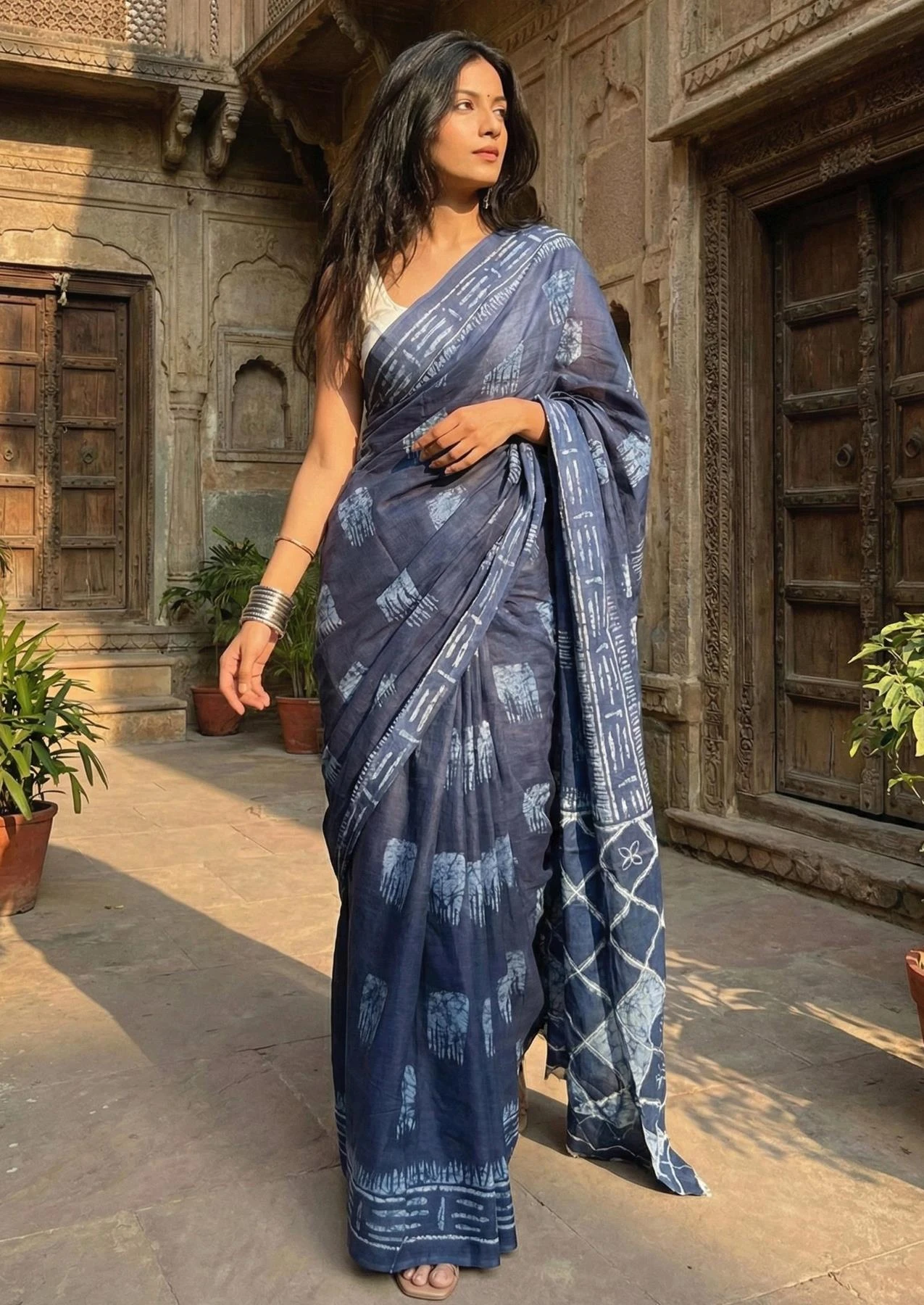 Scdf Bagru K Fancy Cotton Casual Wear Saree Collection