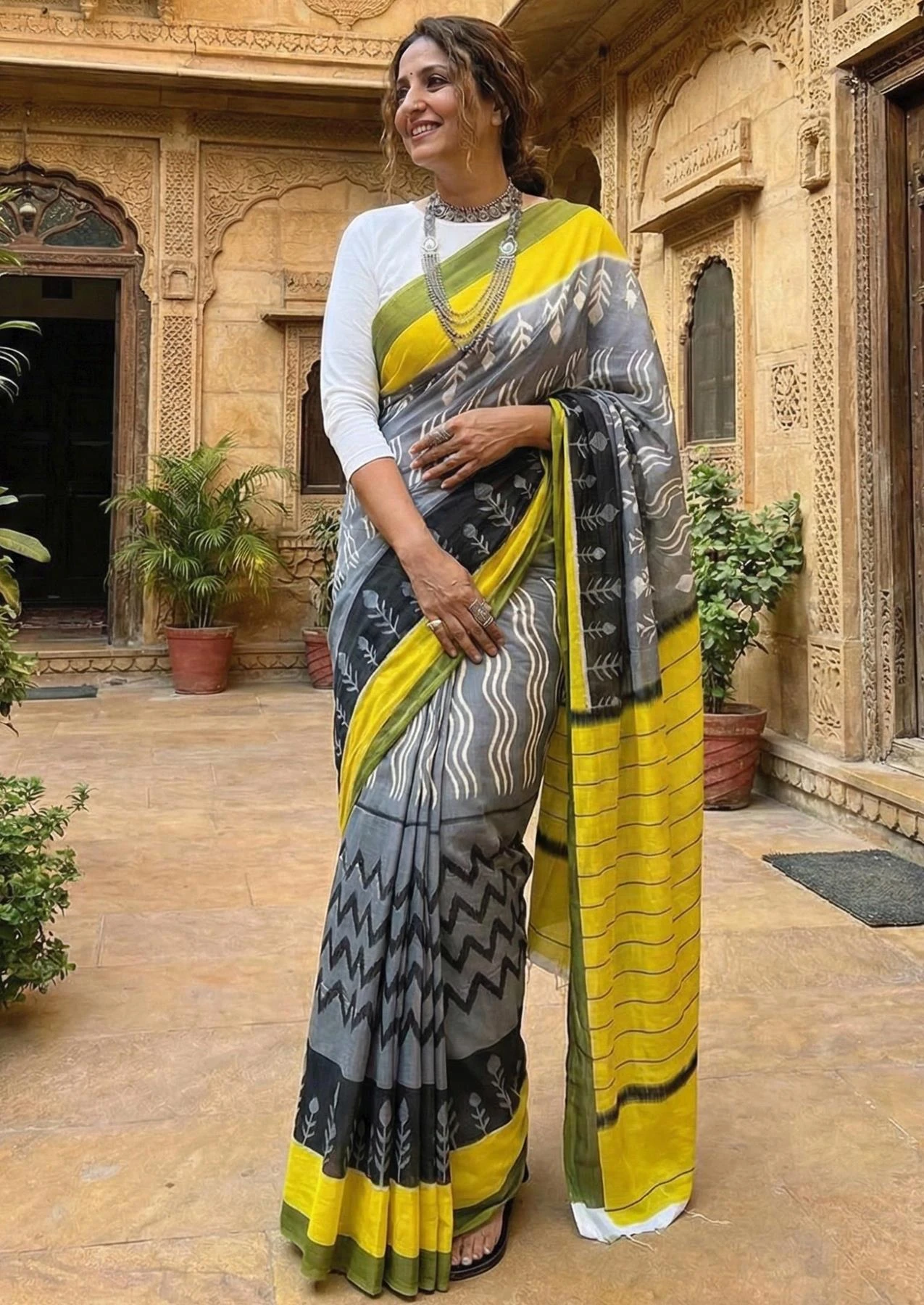 Scdf Bagru M Cotton Printed Casual Wear Saree Collection