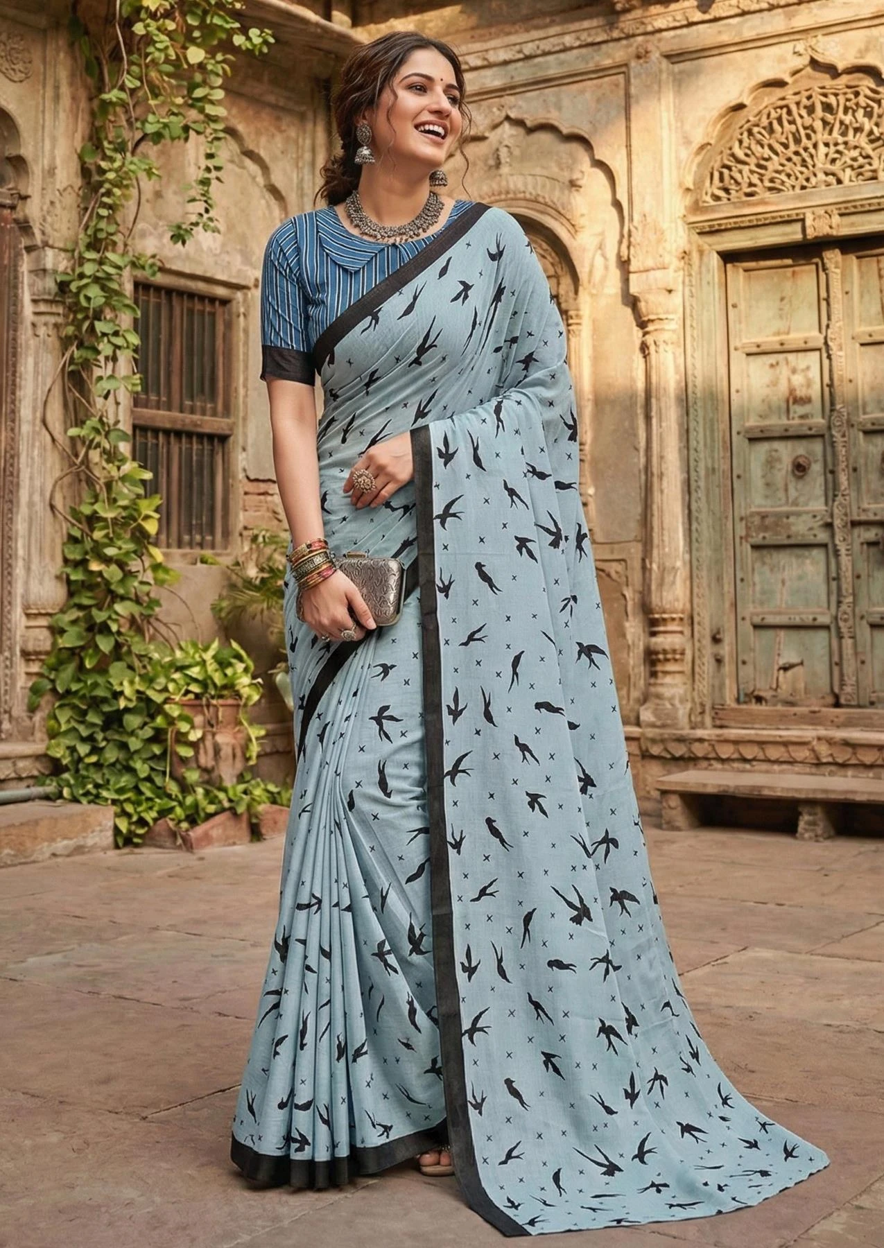 Scdf Bagru M Cotton Printed Casual Wear Saree Collection