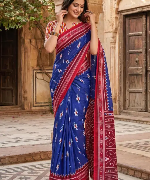 Scdf Bagru M Cotton Printed Casual Wear Saree Collection