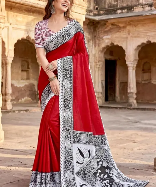 Scdf Bagru N Fancy Cotton Casual Wear Saree Collection