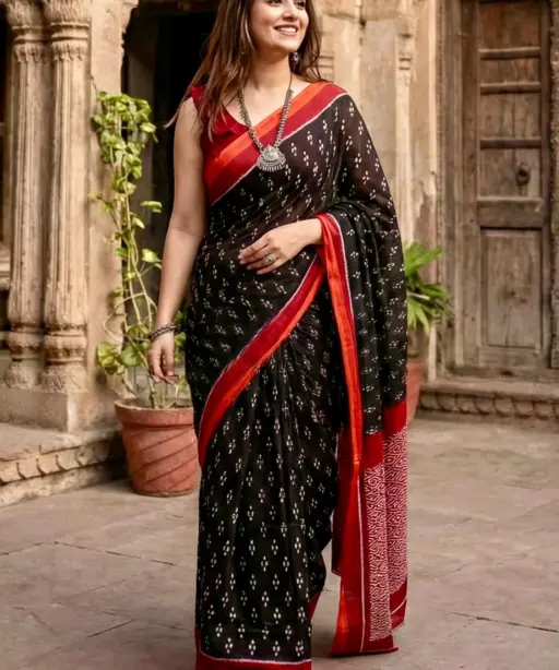 Scdf Bagru N Fancy Cotton Casual Wear Saree Collection