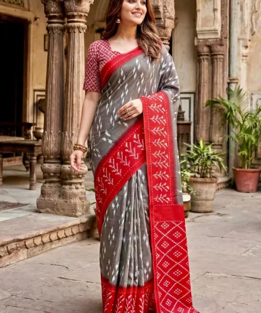 Scdf Bagru N Fancy Cotton Casual Wear Saree Collection