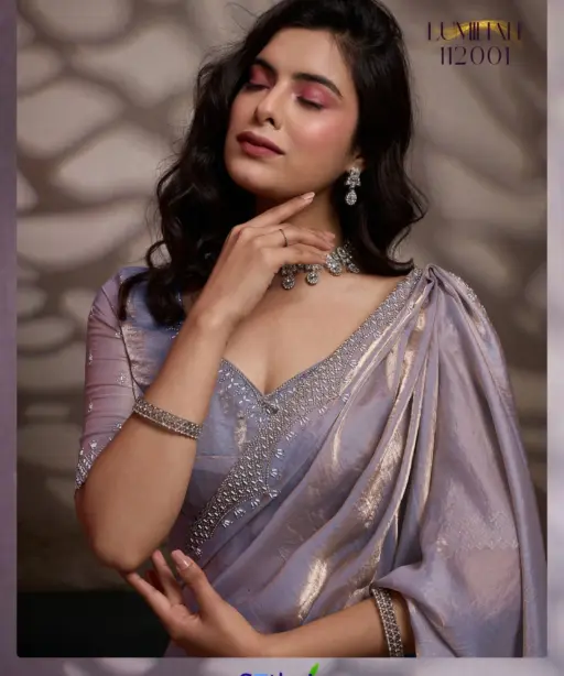 Sethnic Luminah Velvet Satin with Zarkan Border Party Wear Saree Collection