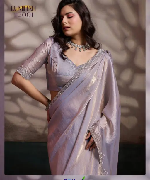 Sethnic Luminah Velvet Satin with Zarkan Border Party Wear Saree Collection