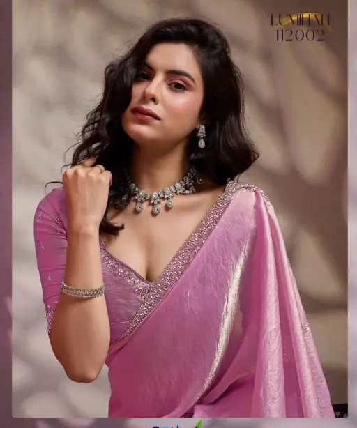 Sethnic Luminah Velvet Satin with Zarkan Border Party Wear Saree Collection