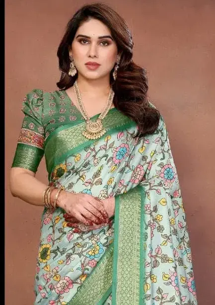 Shc Axita Vol 1 Premium Cotton Silk Kalamkari Printed Saree Collection