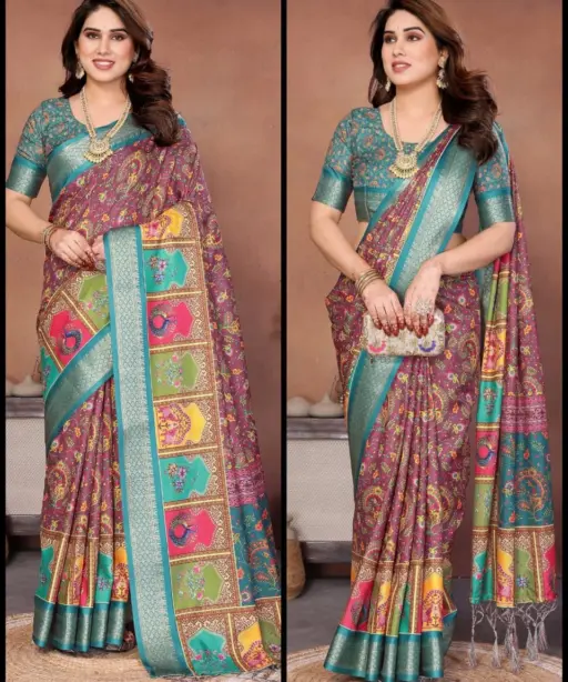 Shc Axita Vol 1 Premium Cotton Silk Kalamkari Printed Saree Collection
