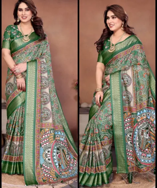 Shc Axita Vol 1 Premium Cotton Silk Kalamkari Printed Saree Collection