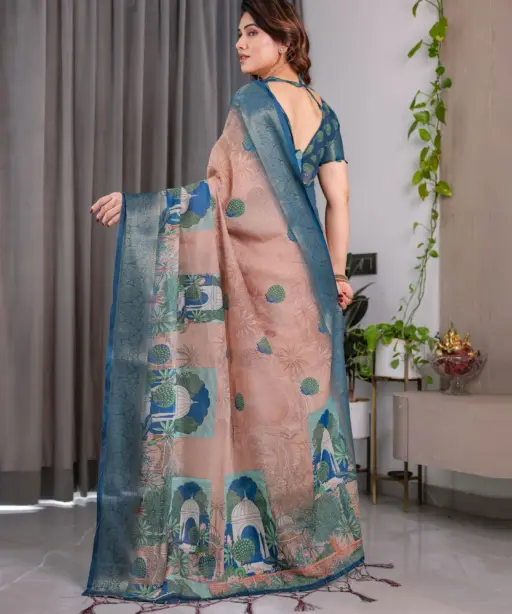 Shc Handloom Vol 1 Linen Floral Printed Saree Collection