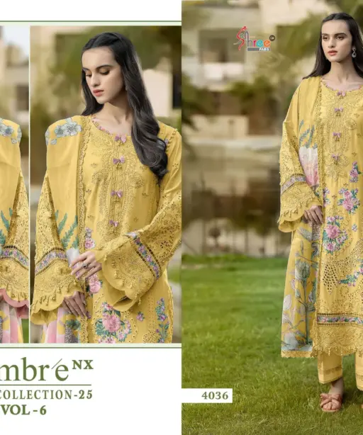 Shree Fab Ombre Lawn Collection 25 Vol 6 Nx