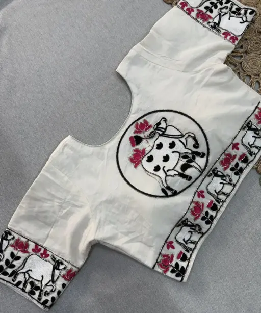 Shree Nath Vol 1 Khadi Cotton Saree Blouse with Handwork Collection