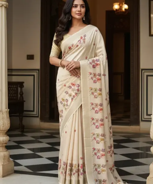 Vaishali 1 Cotton Silk Digital Print Designer Saree Collection