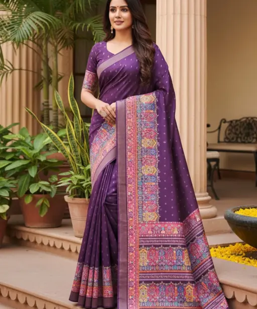 Vaishali 1 Cotton Silk Digital Print Designer Saree Collection
