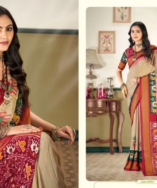 Vipul Antique Royal Vol 27 Silk Printed Traditional Wear Saree Collection