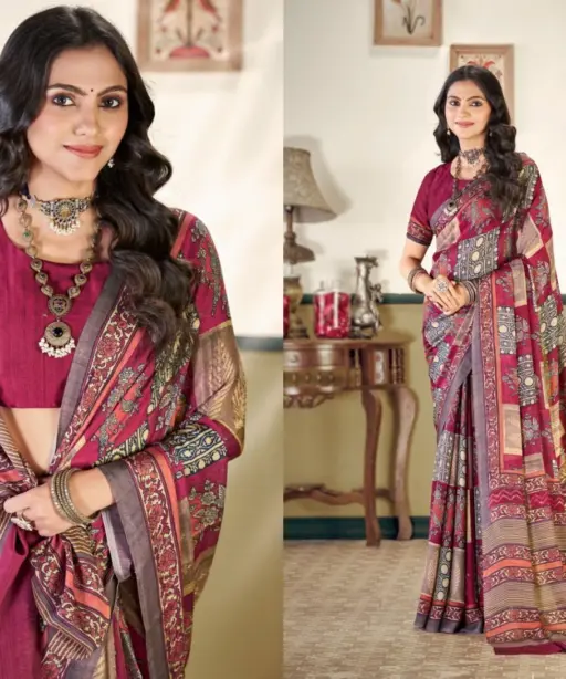 Vipul Antique Royal Vol 27 Silk Printed Traditional Wear Saree Collection