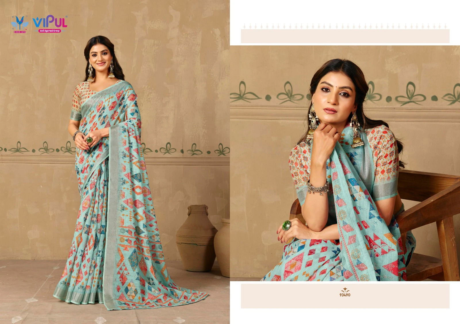 Vipul Rachna Vol 5 Linen Casual Wear Saree Collection