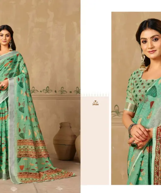 Vipul Rachna Vol 5 Linen Casual Wear Saree Collection