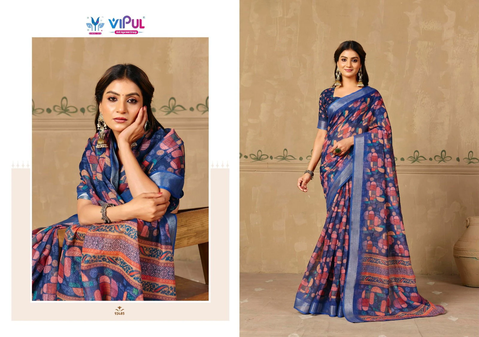 Vipul Rachna Vol 5 Linen Casual Wear Saree Collection