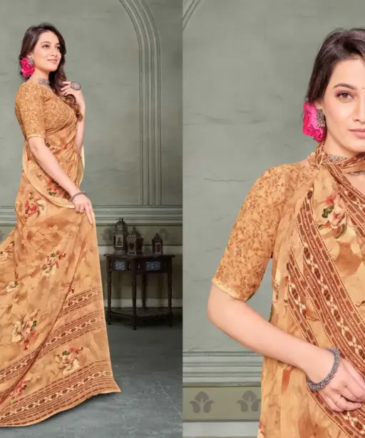 Vipul Riddhi Vol 10 Georgette Casual Wear Saree Collection