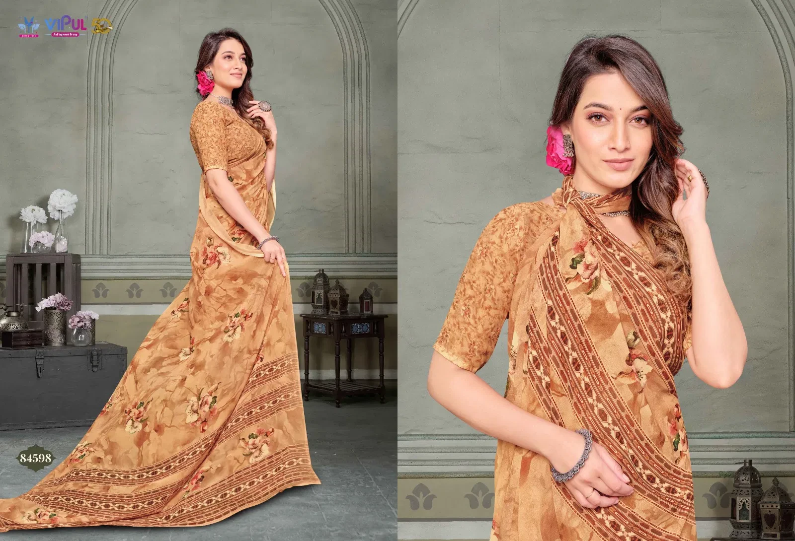 Vipul Riddhi Vol 10 Georgette Casual Wear Saree Collection
