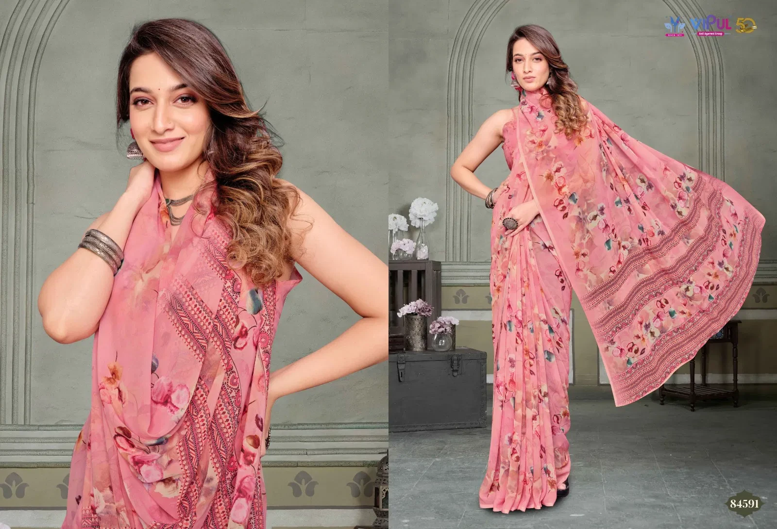 Vipul Riddhi Vol 10 Georgette Casual Wear Saree Collection
