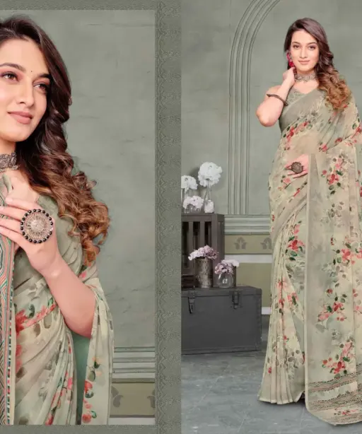 Vipul Riddhi Vol 10 Georgette Casual Wear Saree Collection