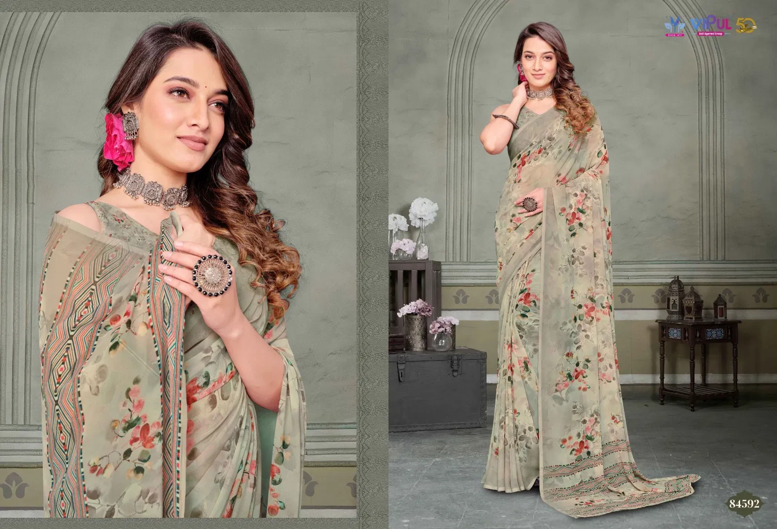 Vipul Riddhi Vol 10 Georgette Casual Wear Saree Collection
