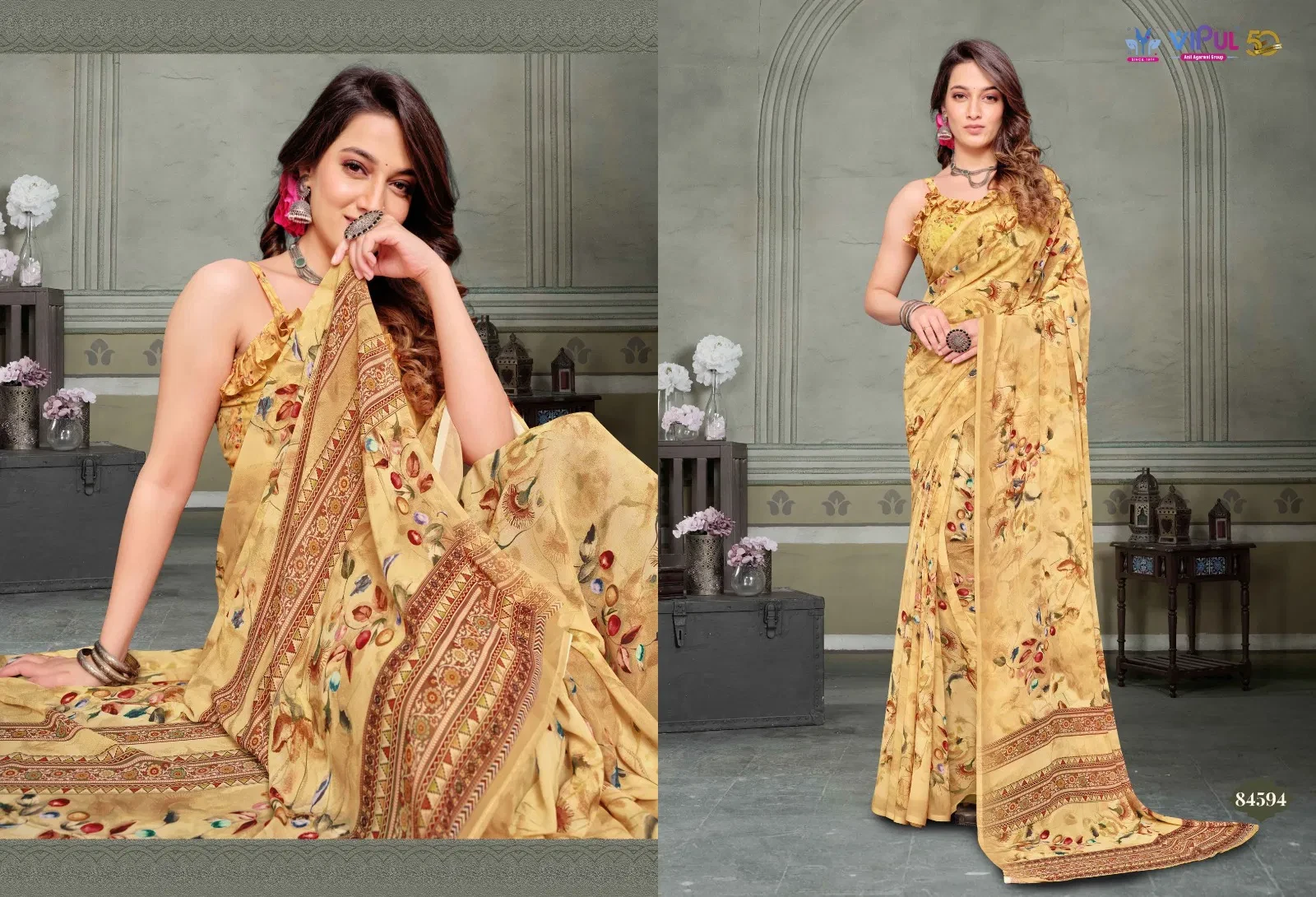 Vipul Riddhi Vol 10 Georgette Casual Wear Saree Collection