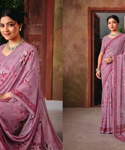 Vipul Riddhi Vol 18 Georgette Digital Print Casual Wear Saree Collection