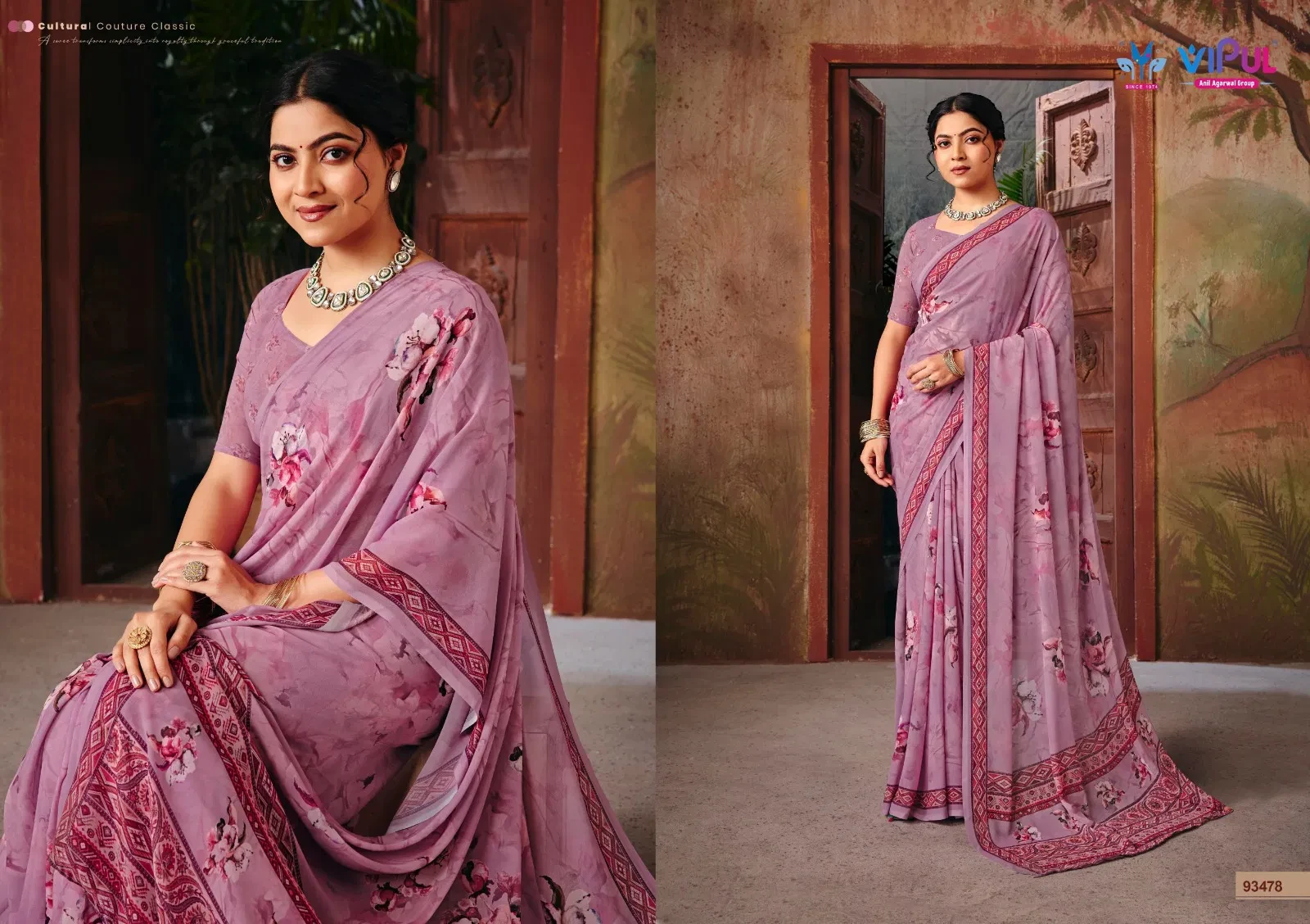 Vipul Riddhi Vol 18 Georgette Digital Print Casual Wear Saree Collection