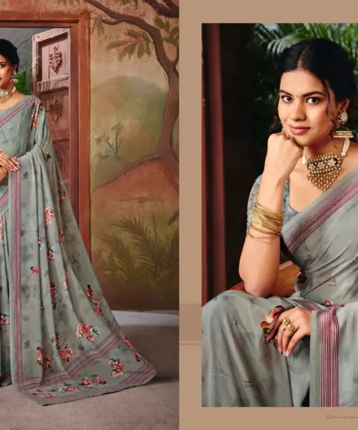 Vipul Riddhi Vol 18 Georgette Digital Print Casual Wear Saree Collection